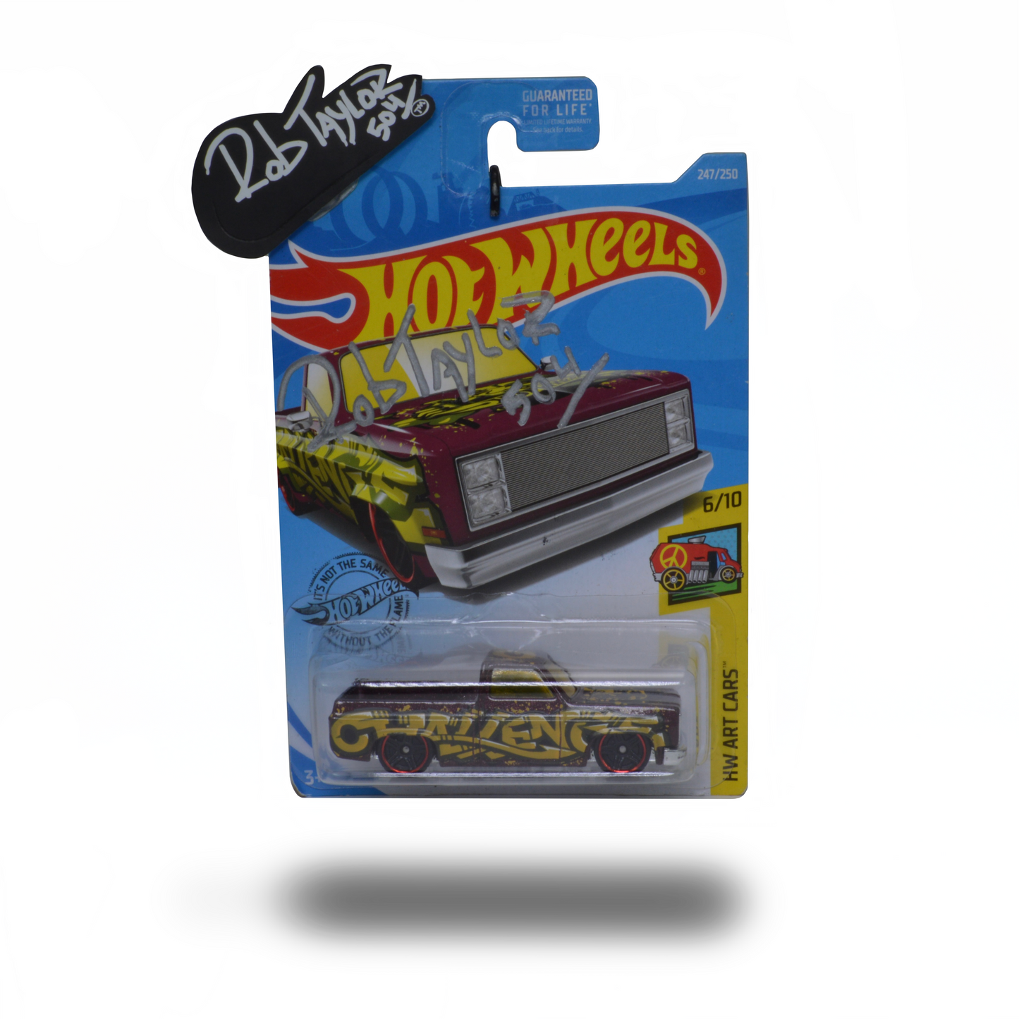 Autographed GRAFFITI CHEVY C10 HOTWHEELS 1:64 SCALE CAR