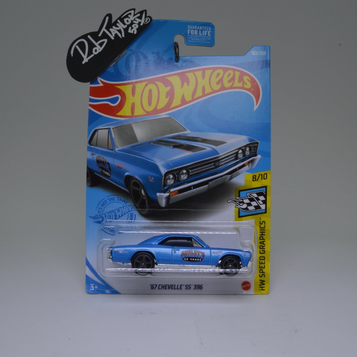 BLUE AUSSIE CHEVELLE HOTWHEELS 1:64 SCALE CAR