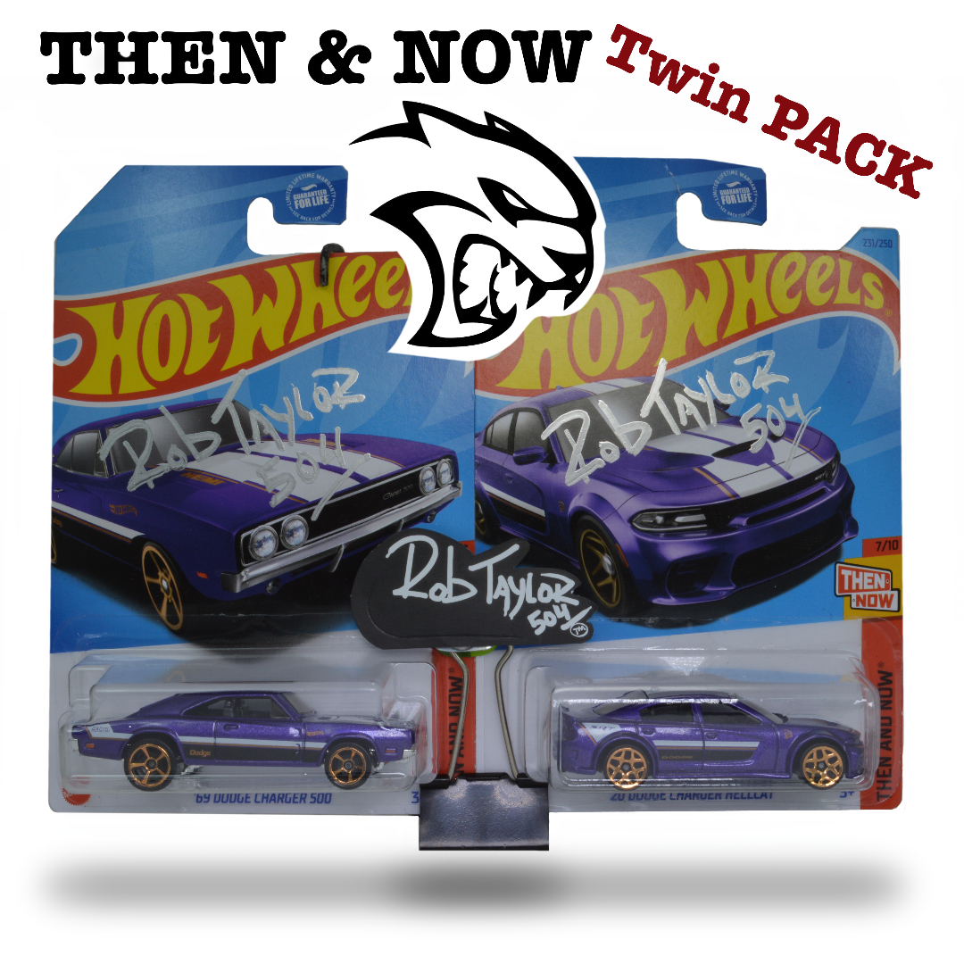 AUTOGRAPHED TWIN PACK 2020 HELLCAT & ‘69 CHARGER 1:64 SCALE CARS