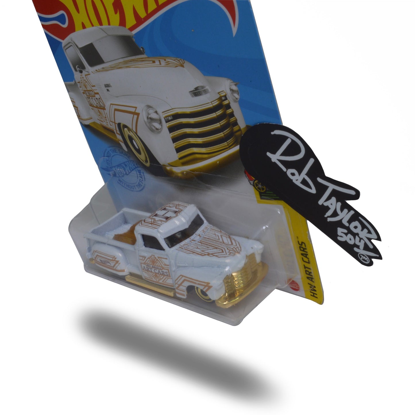 WHITE & GOLD “LA TROCA” HOTWHEELS 1:64 SCALE CAR