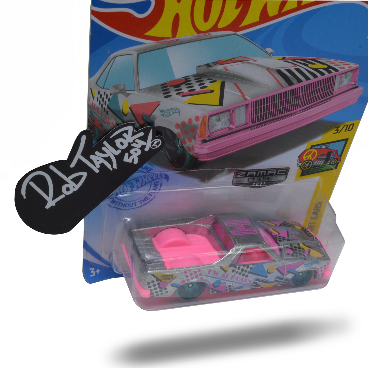 PINK & SILVER EL CAMINO HOTWHEELS 1:64 SCALE CAR