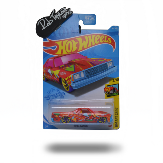 RED & BLUE EL CAMINO HOTWHEELS 1:64 SCALE CAR