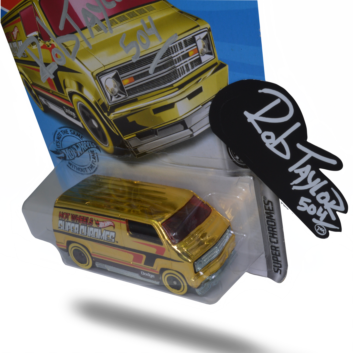 AUTOGRAPHED GOLD VAN 1:64 SCALE CAR