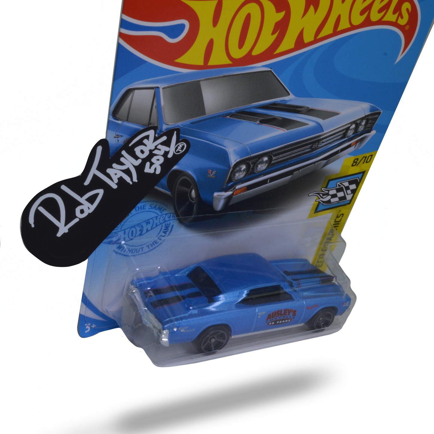 BLUE AUSSIE CHEVELLE HOTWHEELS 1:64 SCALE CAR