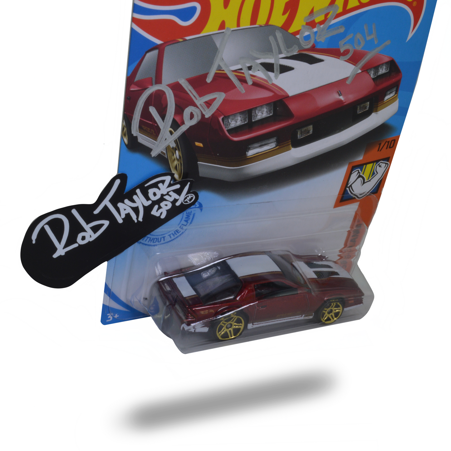 AUTOGRAPHED IROC Z CAMARO 1:64 SCALE CAR