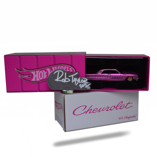 REDLINE CLUB HOTWHEELS PINK 1964 IMPALA LOWRIDER 1:64 SCALE