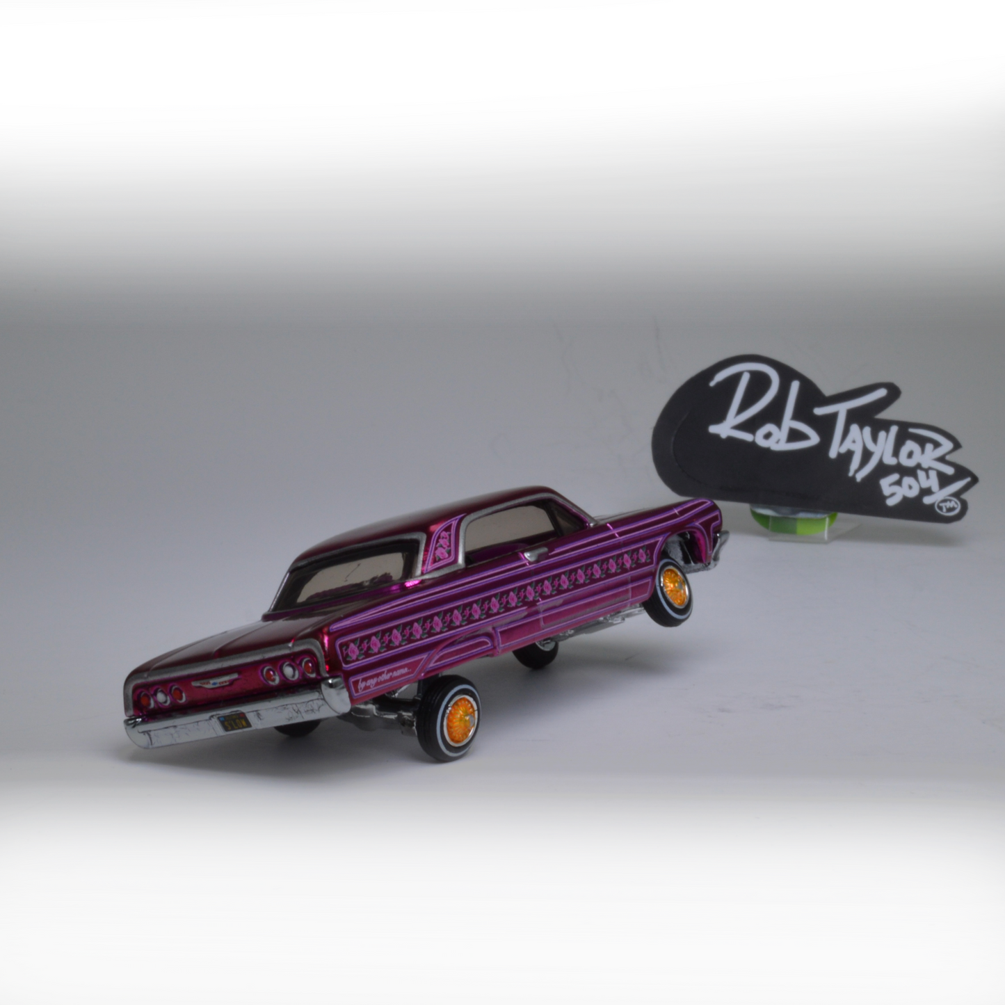 REDLINE CLUB HOTWHEELS PINK 1964 IMPALA LOWRIDER 1:64 SCALE