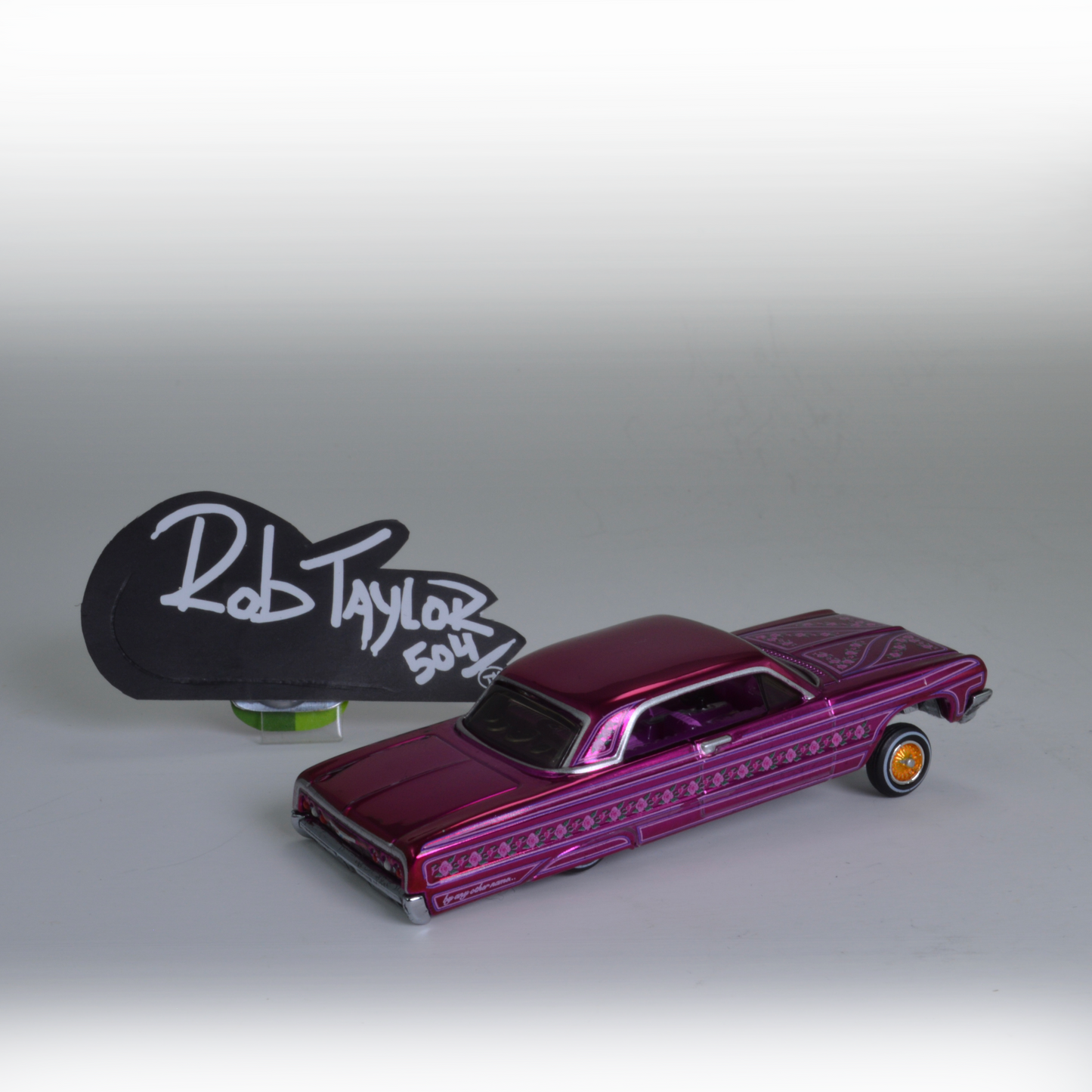 REDLINE CLUB HOTWHEELS PINK 1964 IMPALA LOWRIDER 1:64 SCALE