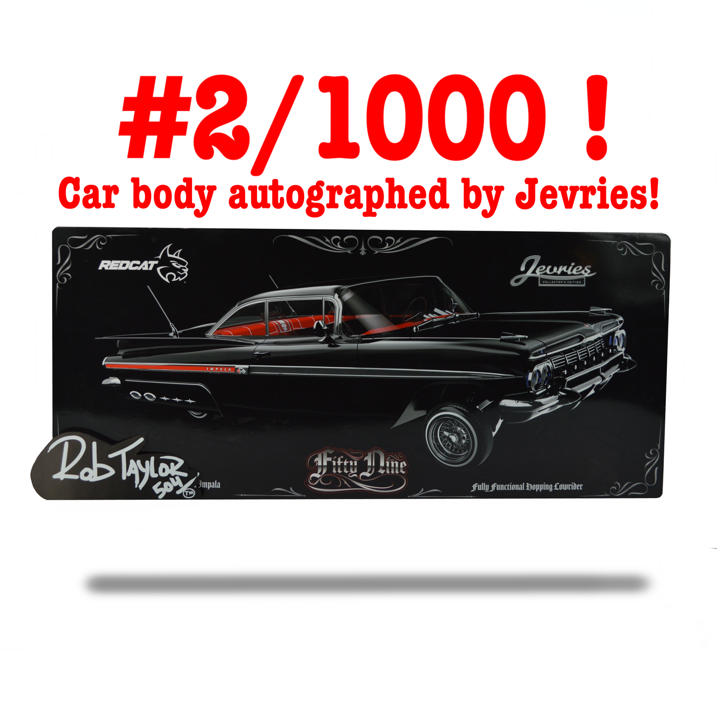 Autographed Rare Jevries Edition (# 2 of 1,000) 1959 Impala Lowrider 1:10 scale Remote control car